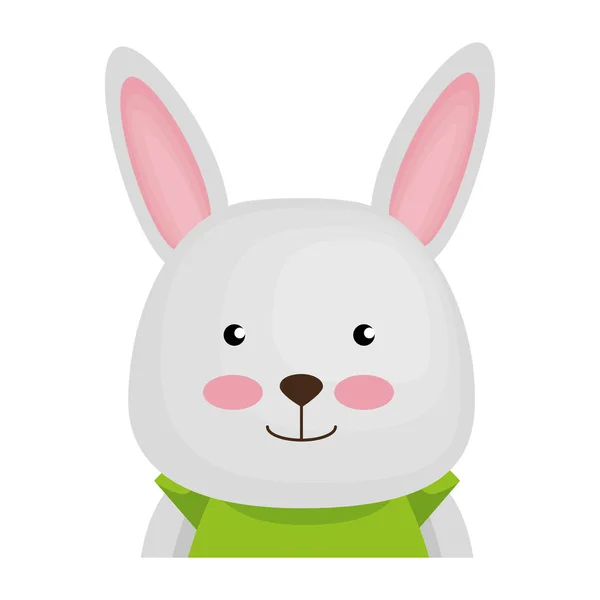 Sevimli tavşan karakter simgesi — Stok Vektör