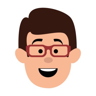 genç adam baş avatar karakter