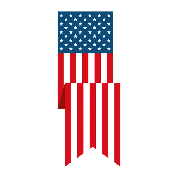 Fita Estados Unidos da América bandeira —  Vetores de Stock