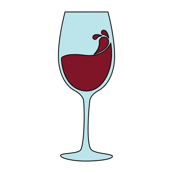 Силуэт кубка вина — стоковый вектор