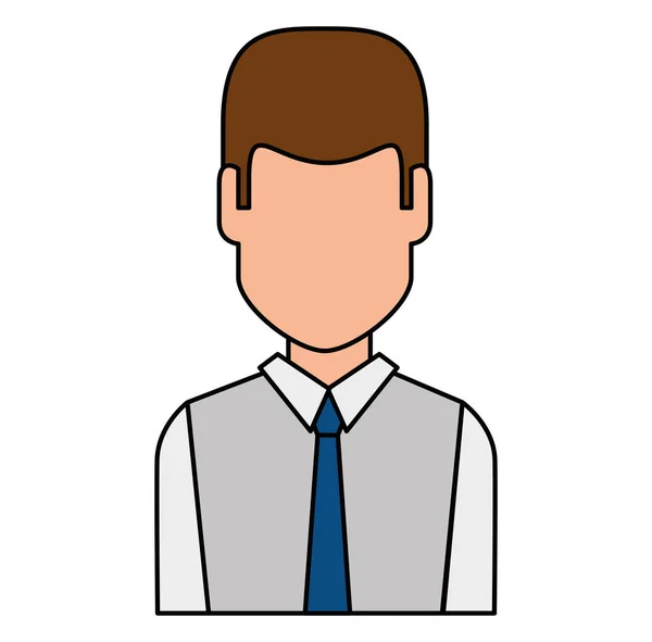 Ikon karakter avatar pengusaha - Stok Vektor
