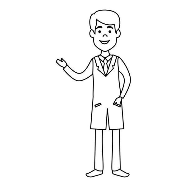 Medico personaggio avatar professionale — Vettoriale Stock