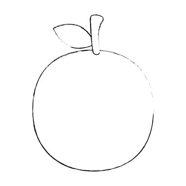 Taze turuncu meyve simgesi