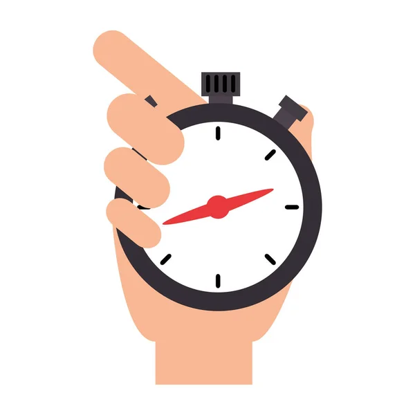 Ruku s časovačem chronometru — Stockový vektor