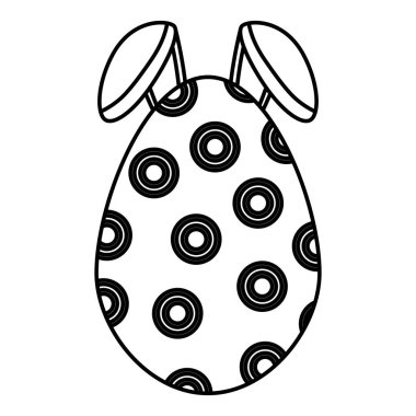 kulakları tavşan paskalya dekorasyonu ile yumurta boya