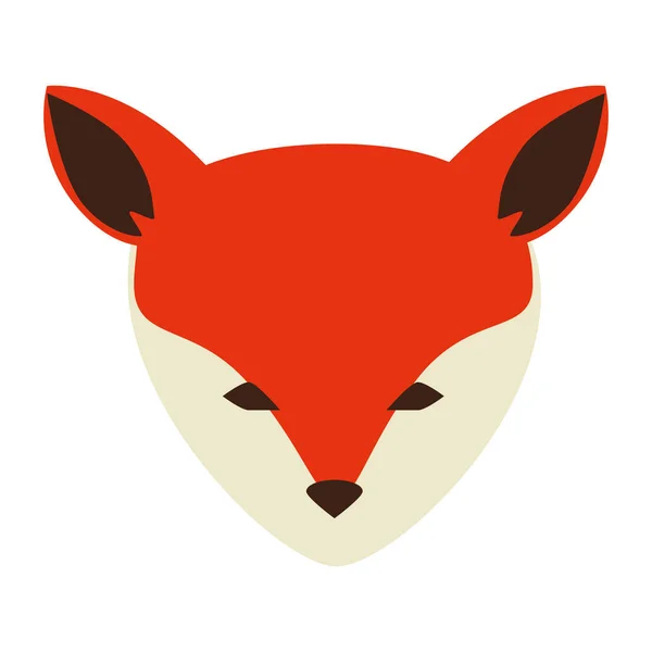 Tête de renard sauvage canadien — Image vectorielle