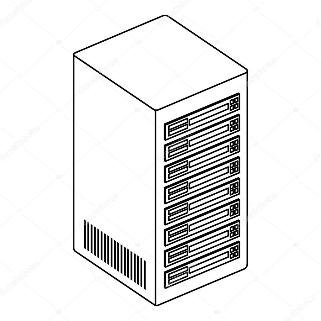 tower server isometric icon