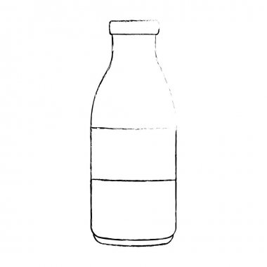 süt şişesi izole simgesi