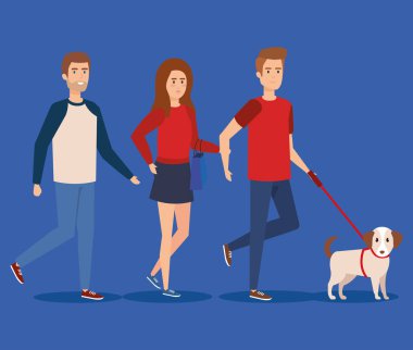 Köpek avatarlı gençler