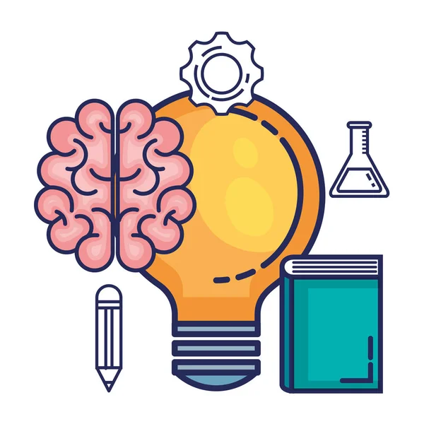 brain storming set icons