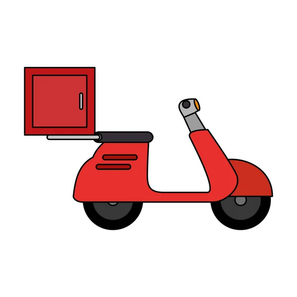 Delivery Service motorfiets icoon — Stockvector