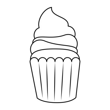 tatlı cupcake pasta simgesi