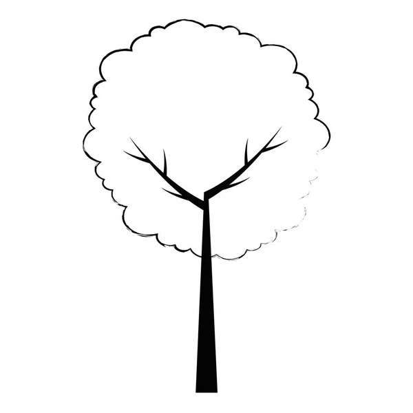 Boom plant natuur pictogram — Stockvector