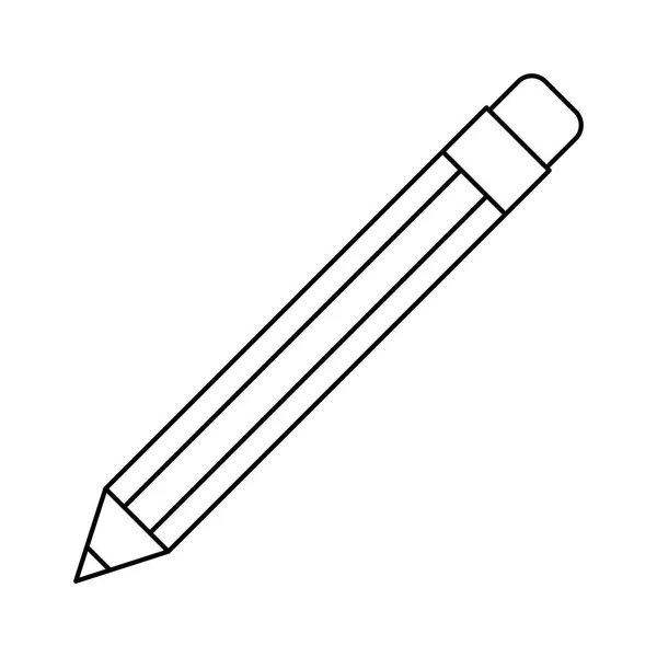 Lápiz escribir icono aislado — Vector de stock