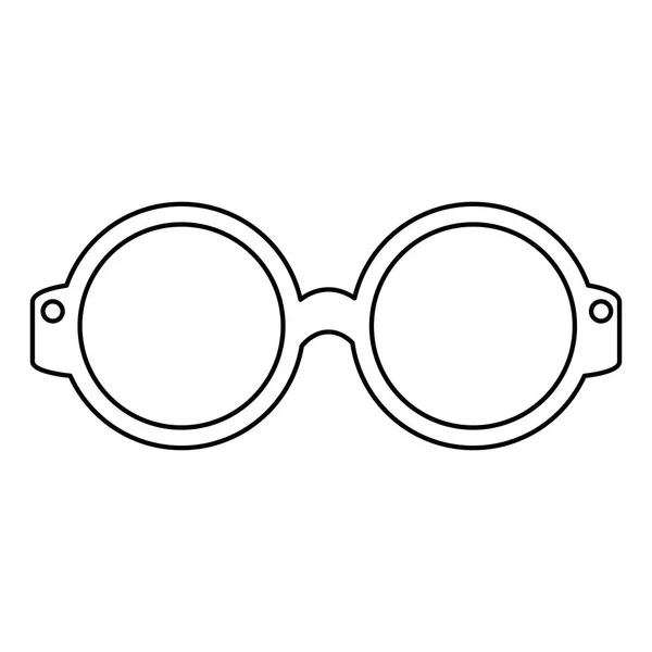 Lunettes icône isolée — Image vectorielle