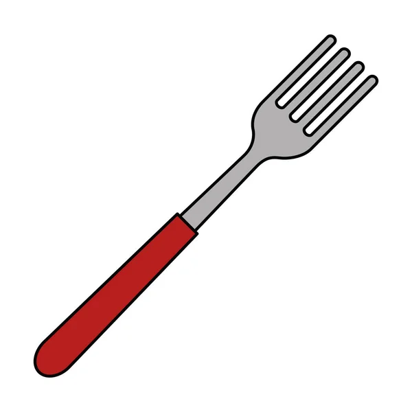叉餐具孤立的图标 — 图库矢量图片