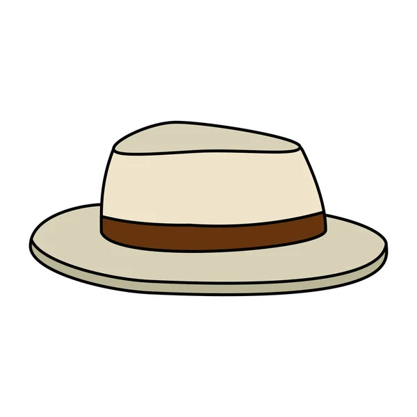 Hat summer accessory icon — Stock Vector