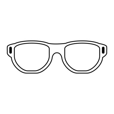 göz gözlük izole simgesini