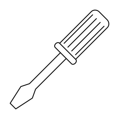 tornavida aracı izole simgesi