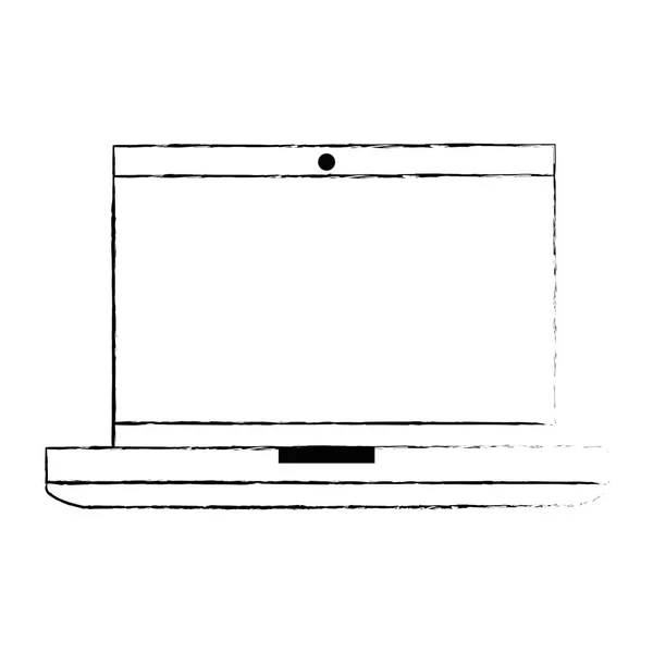 Ordenador portátil aislado icono — Archivo Imágenes Vectoriales