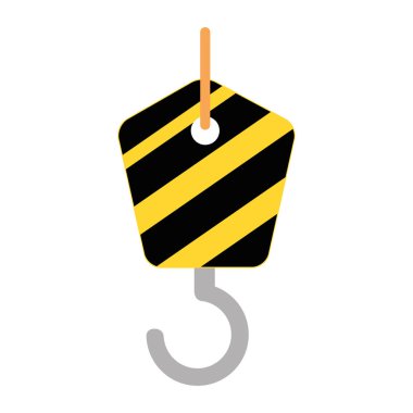 Vinç kanca izole simgesi