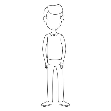 genç adam avatar karakter