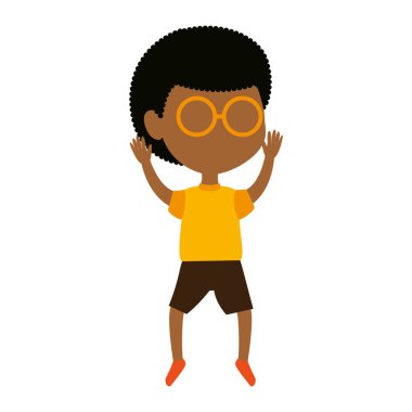 küçük çocuk siyah karakter