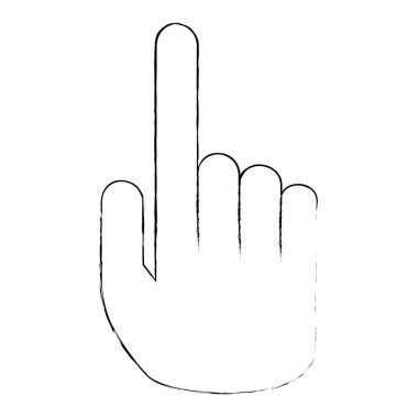 el insan dizin izole simgesi