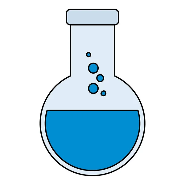 Frasco de ensayo de tubo de laboratorio — Vector de stock