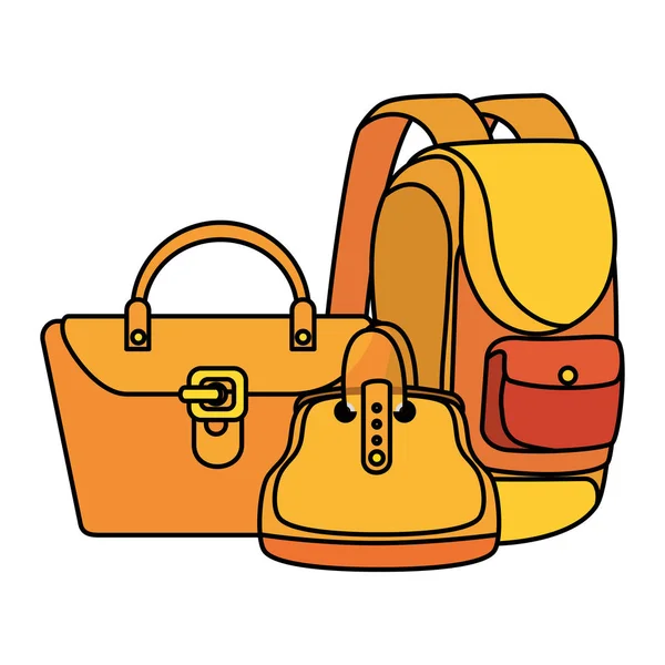 Mode feminine Handtaschen Set — Stockvektor