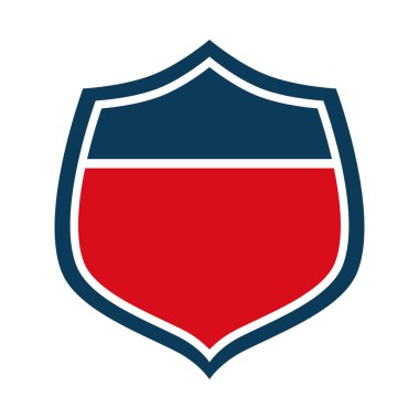 sembolik kalkan izole simgesi