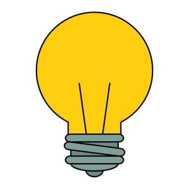 Ampul Işık izole simgesi