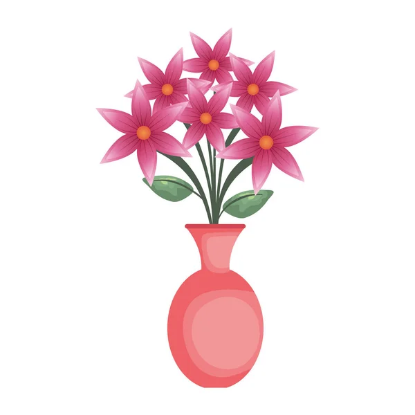 花瓶与花图标 — 图库矢量图片