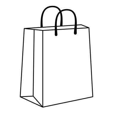 alışveriş çantası izole simgesi