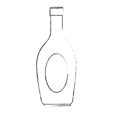 wine bottle silhouette icon