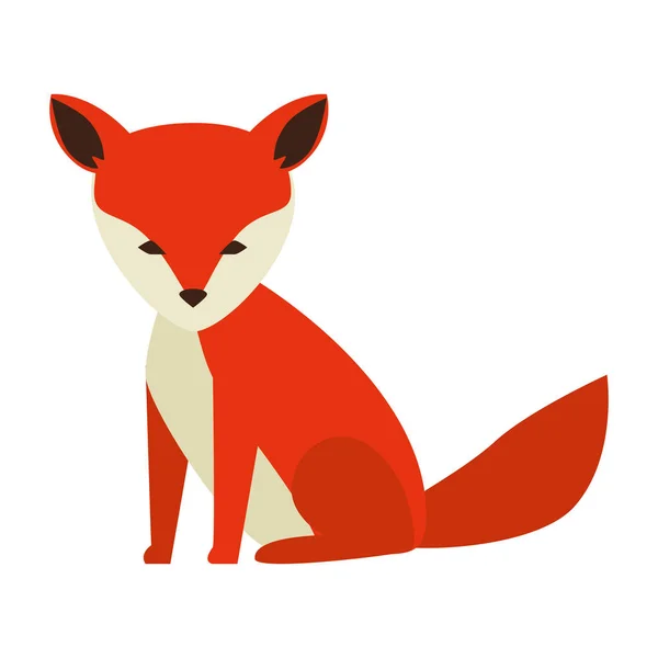 Wild canadian fox animal — Stock Vector