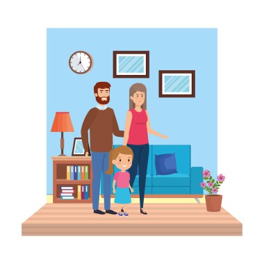 Ebeveynlerin çift kızı karakterlerle
