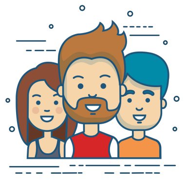 insanlar illüstrasyon vektör