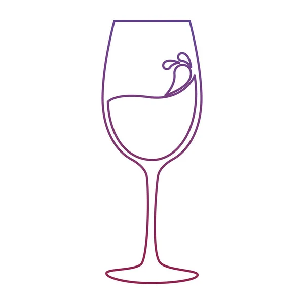 Ikona filiżanki wina sylwetka — Wektor stockowy