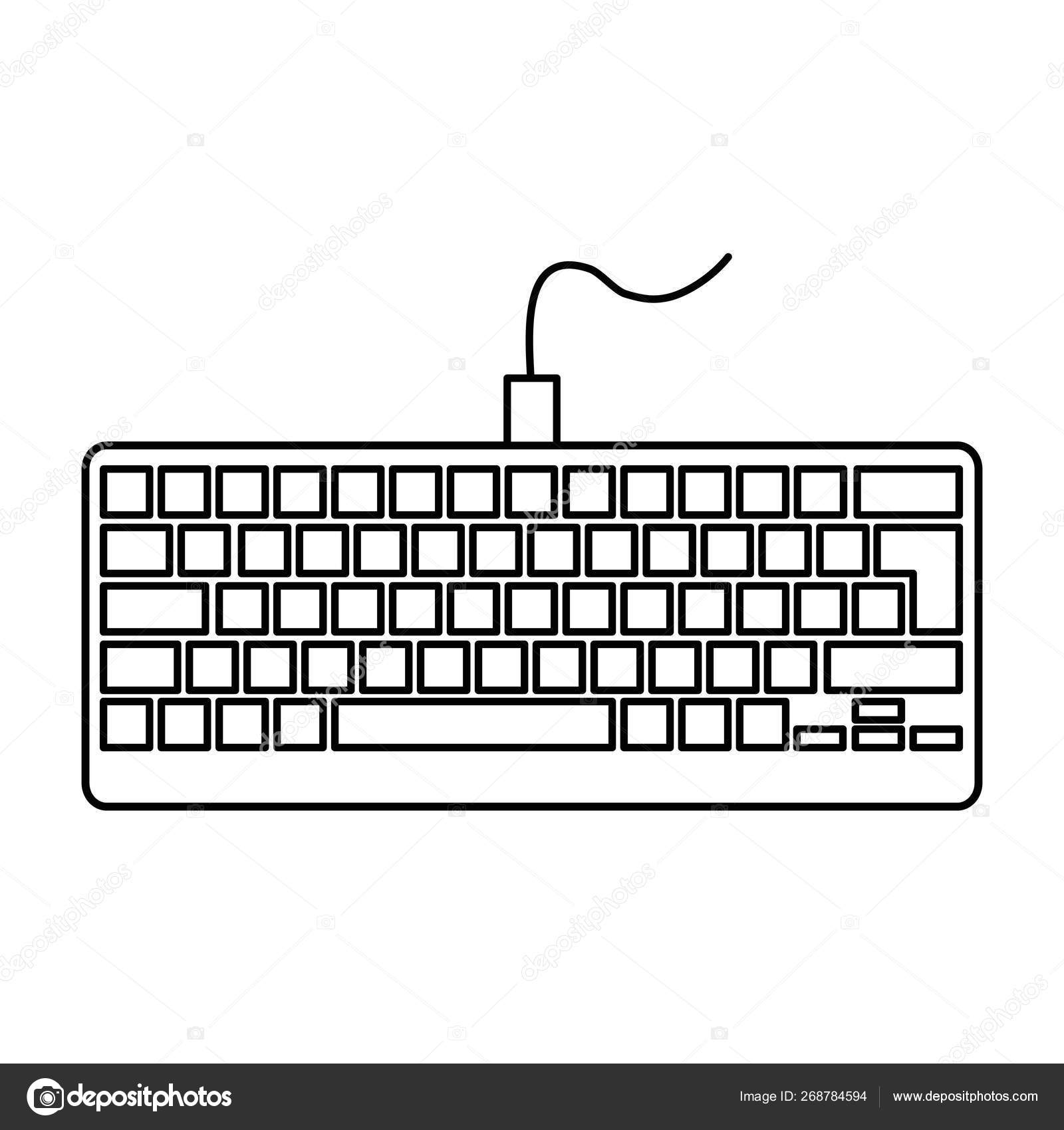 Keyboard Digital Stok Vektor
