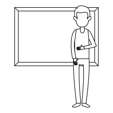 Kara tahta karakteri ile öğretim adam