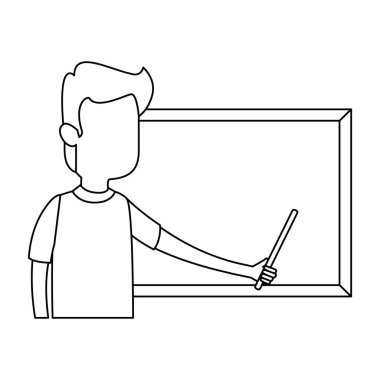 Kara tahta karakteri ile öğretim adam