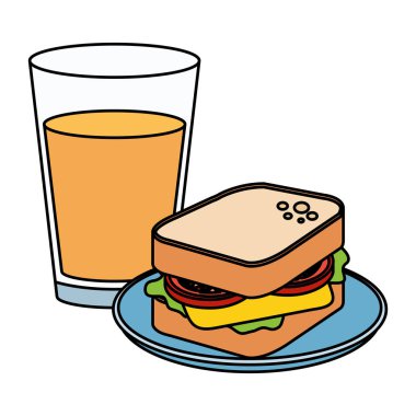 lezzetli breakfast menü simgeleri