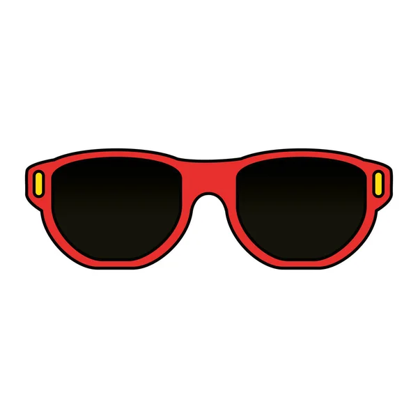 Gafas de sol verano aislado icono — Vector de stock