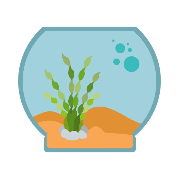 Aquarium bowl without fish icon — Stock Vector