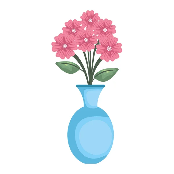 花瓶与玫瑰图标 — 图库矢量图片