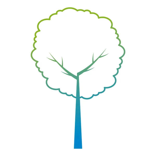 Träd växt natur ikonen — Stock vektor