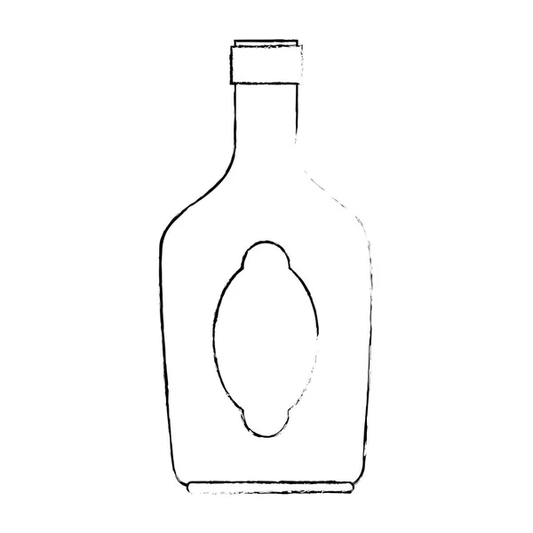 Wine bottle silhouette icon — Stockvector