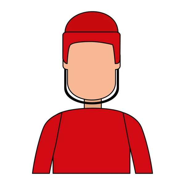 Gracz hokeja postać avatar — Wektor stockowy