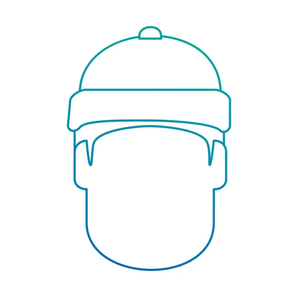 Snowboarder cabeza avatar carácter — Vector de stock